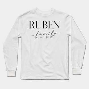 Ruben Family EST. 2020, Surname, Ruben Long Sleeve T-Shirt